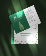 Karta prezentowa świąteczna zielona