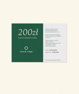 Karta prezentowa świąteczna zielona