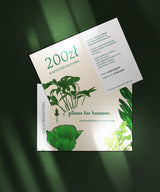 Karta prezentowa z motywem roślinnym