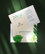 Karta prezentowa z motywem roślinnym