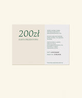 Karta prezentowa minimalistyczna