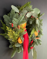 Wianek świąteczny na drzwi