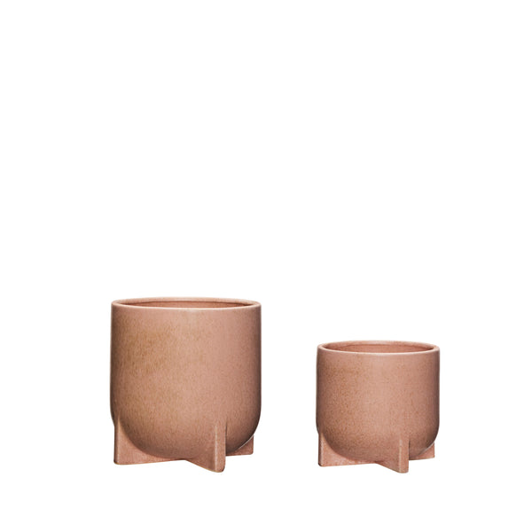 Donica ceramiczna różowa